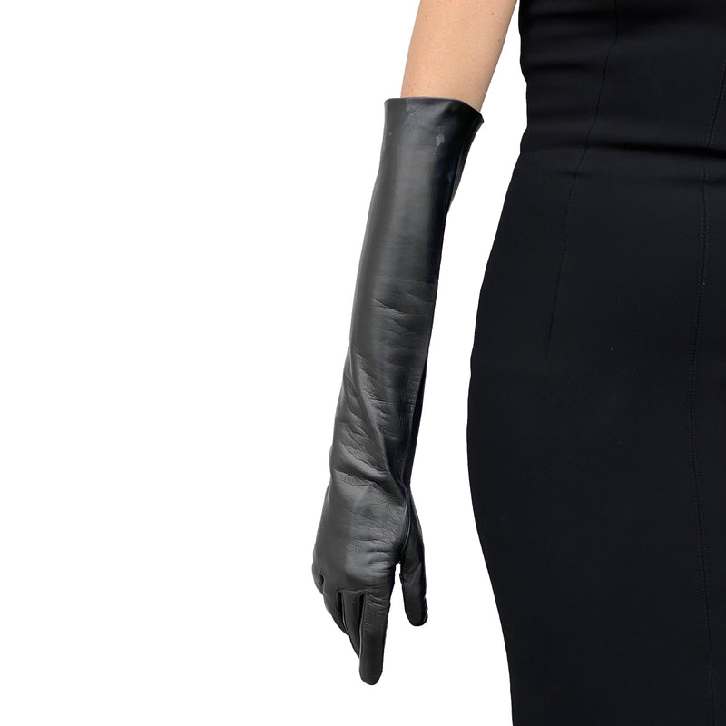 Opernhandschuhe aus langem Leder für Damen-Montserrat 12BT