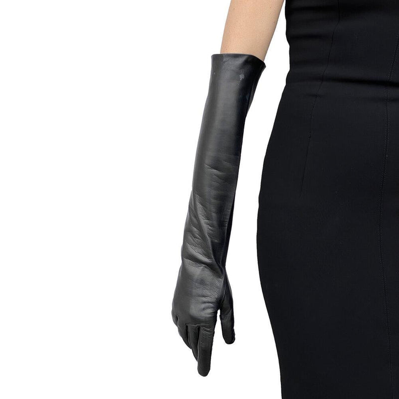 Opernhandschuhe aus langem Leder für Damen-Montserrat 12BT