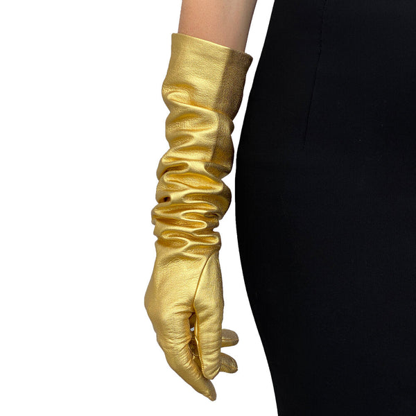 Damen-Opernhandschuhe-Montserrat Metallic 16bt