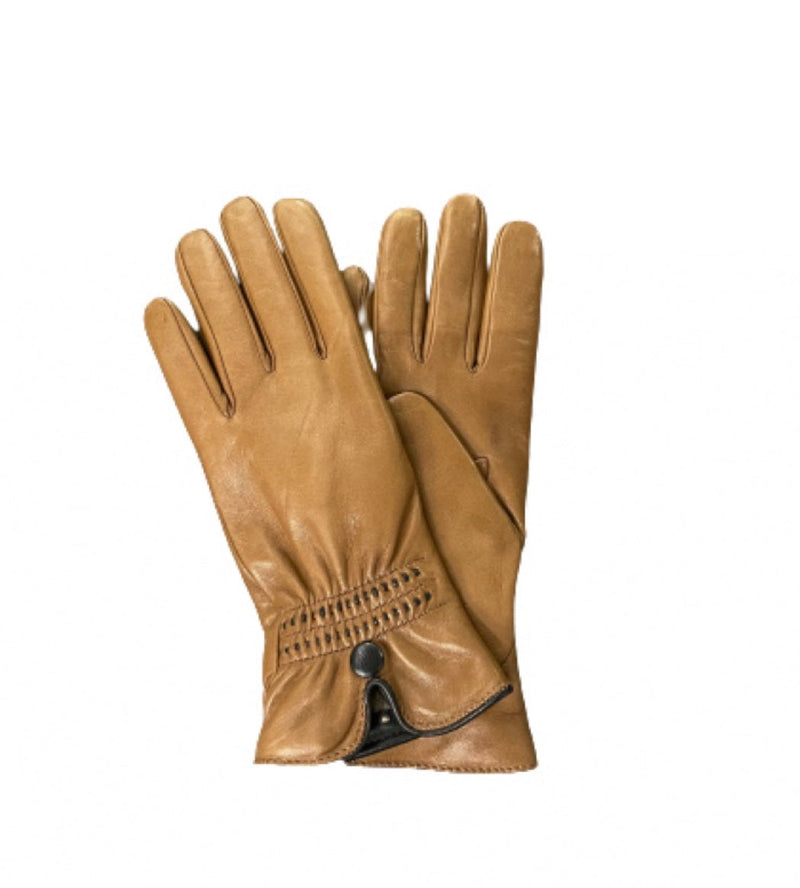 Mit Kaschmir gefütterte Lederhandschuhe für Damen mit kontrastierenden Details-Rosario 3