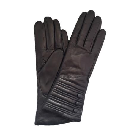 Mit Kaschmir gefütterte Lederhandschuhe für Damen mit Armband-Detail-Marianne