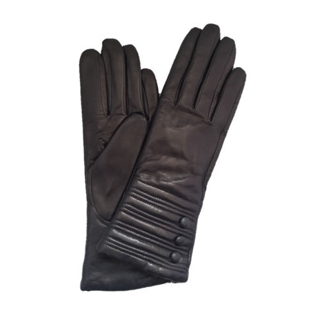 Mit Kaschmir gefütterte Lederhandschuhe für Damen mit Armband-Detail-Marianne