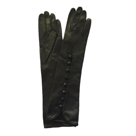 Schwarze Lederhandschuhe für Damen – Helen Mirren