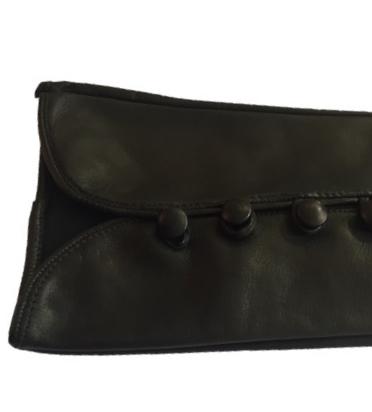 Schwarze Lederhandschuhe für Damen – Helen Mirren