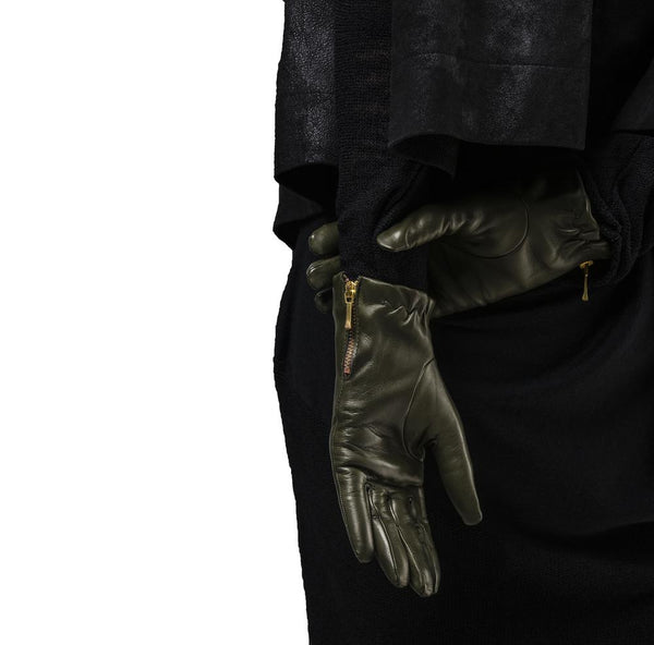 Damenhandschuhe aus Lammleder-Jacqueline Backzip