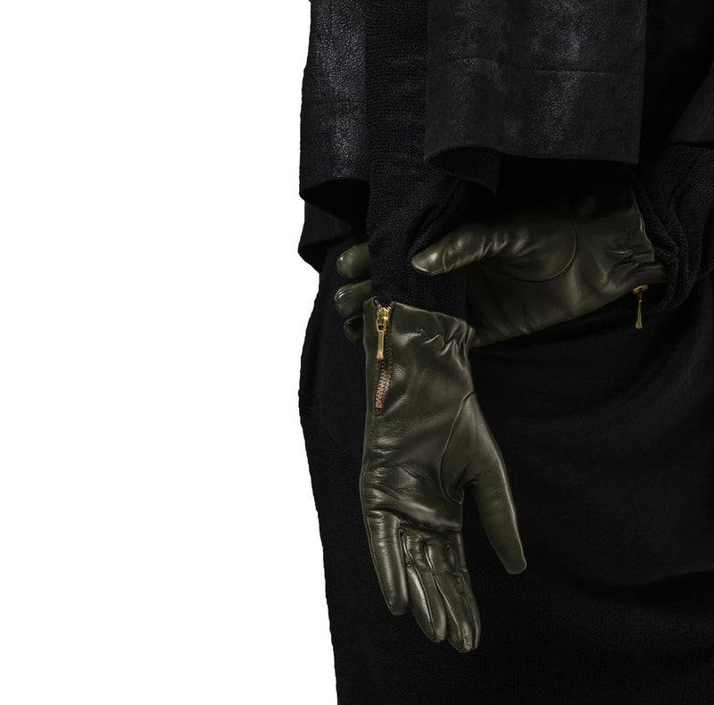 Damenhandschuhe aus Lammleder-Jacqueline Backzip