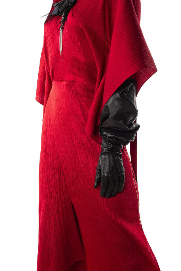 Opernhandschuhe aus langem Leder für Damen-Montserrat Devette 2