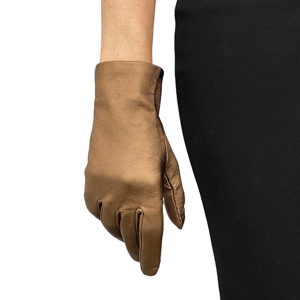 Damen-Lederhandschuhe mit Seidenfutter-Elisa