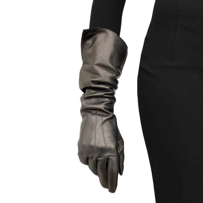 Klassische Damen-Lederhandschuhe mit Seidenfutter-Gwyneth