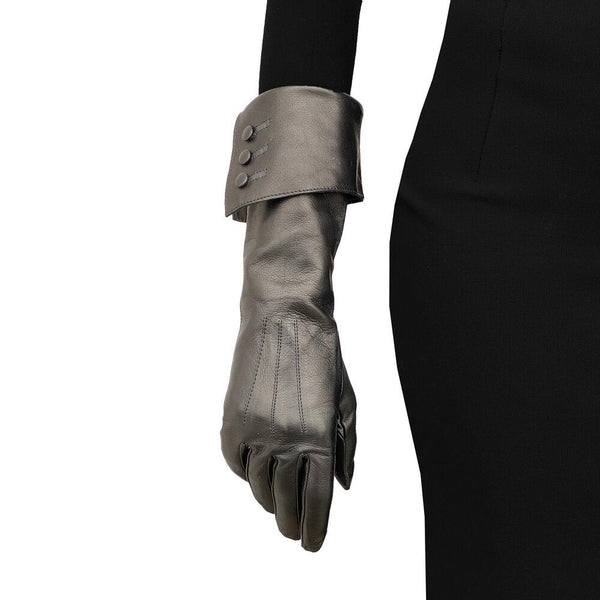 Klassische Damen-Lederhandschuhe mit Seidenfutter-Gwyneth