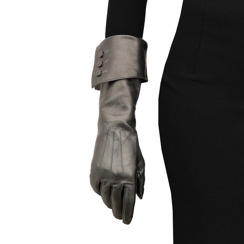 Klassische Damen-Lederhandschuhe mit Seidenfutter-Gwyneth