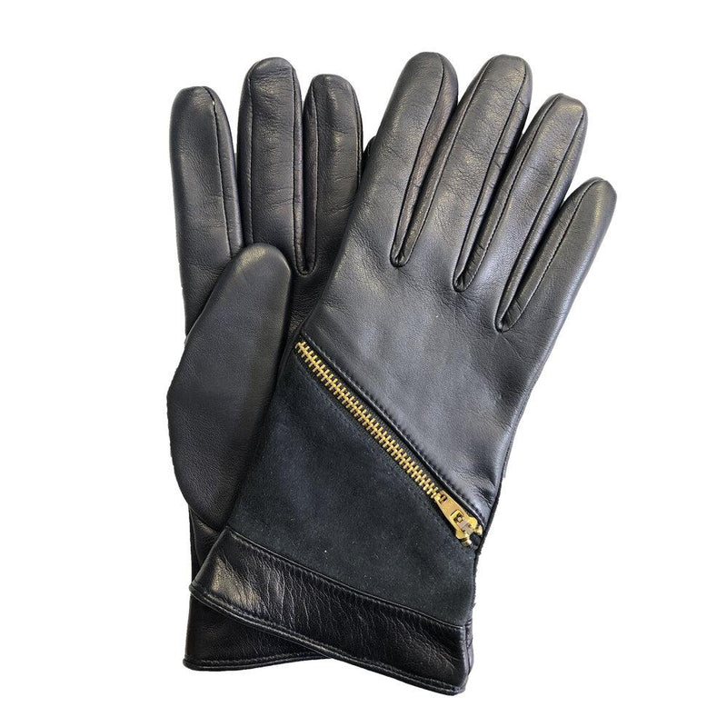 Damen-Swatch-Lederhandschuhe aus Wildleder mit Kaschmirfutter-Jacqueline 2