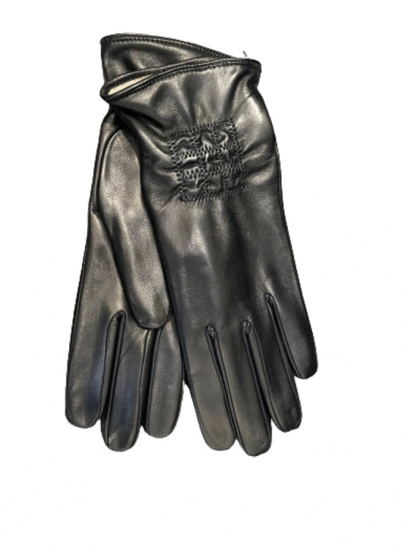 Damen-Lederhandschuhe mit Kaschmirfutter und gesteppten Details-Ingrid