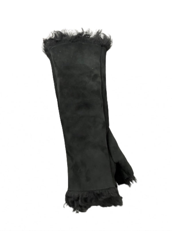 Fingerlose Pulswärmer aus Luxe Shearling-Fergie Shearling