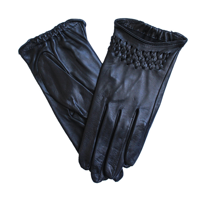 Klassische ungefütterte Lederhandschuhe für Damen-Raphaelle