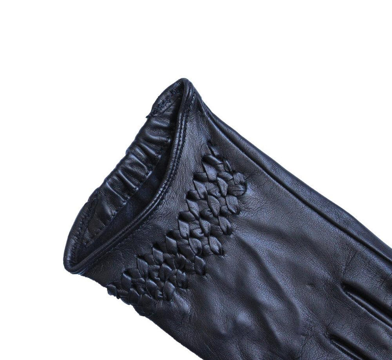 Klassische ungefütterte Lederhandschuhe für Damen-Raphaelle