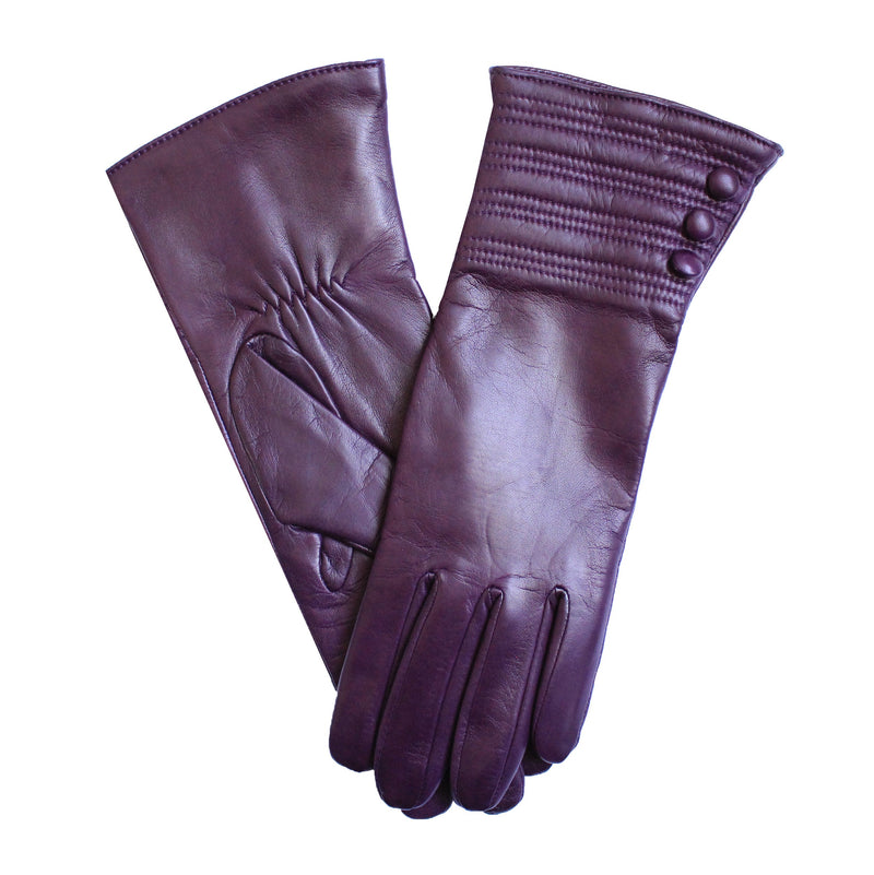 Mit Kaschmir gefütterte Lederhandschuhe für Damen mit Armband-Detail-Marianne