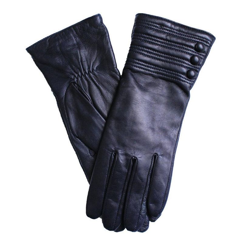 Mit Kaschmir gefütterte Lederhandschuhe für Damen mit Armband-Detail-Marianne