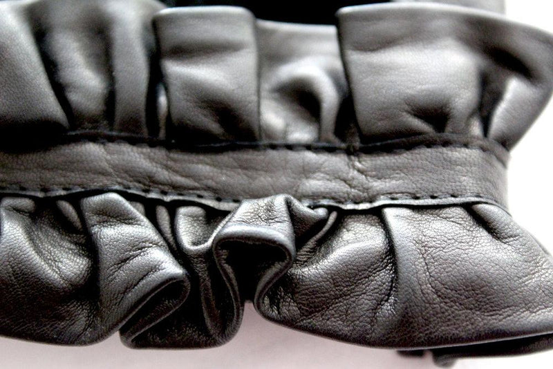 Fingerlose Lederhandschuhe für Damen-Haylee