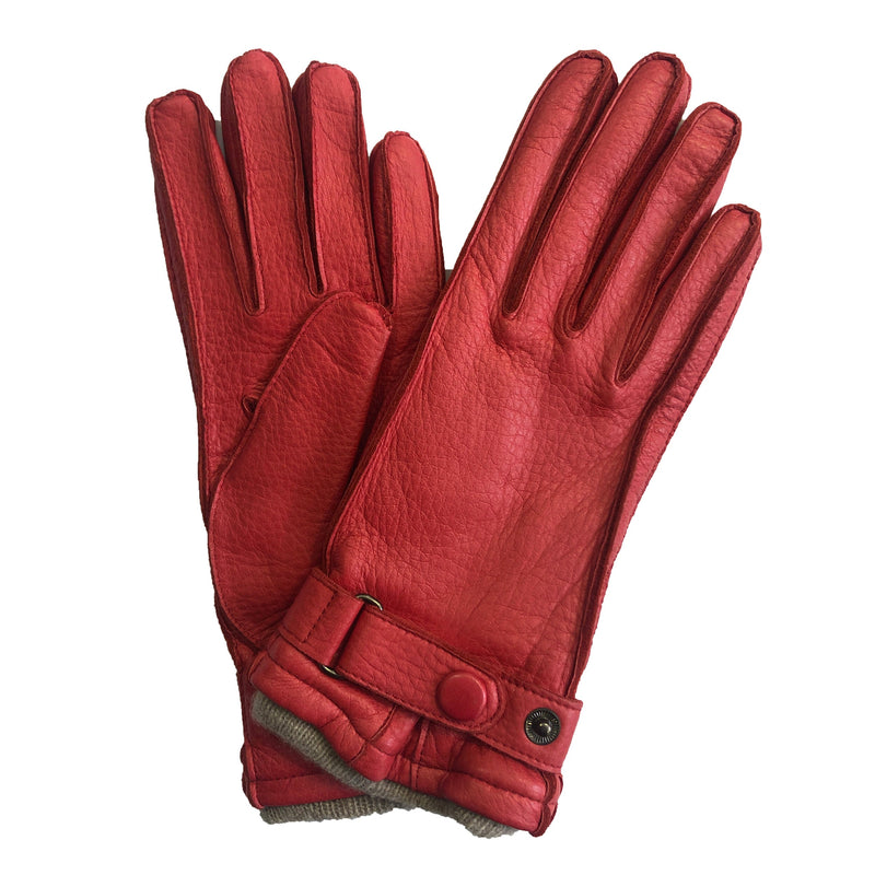 Mit Kaschmir gefütterte Hirschlederhandschuhe für Damen-Robin 2