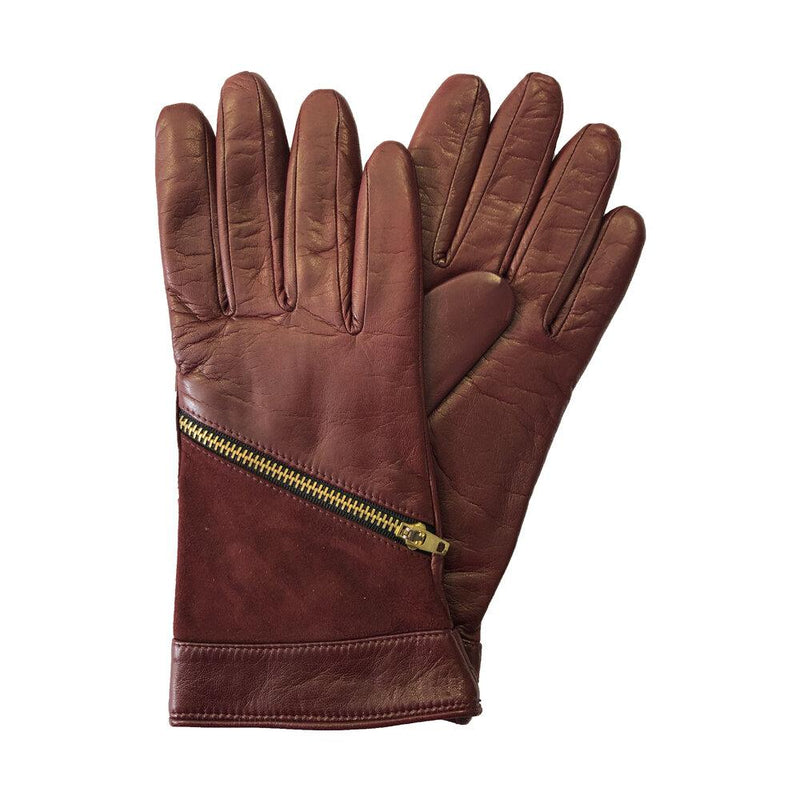 Damen-Swatch-Lederhandschuhe aus Wildleder mit Kaschmirfutter-Jacqueline 2