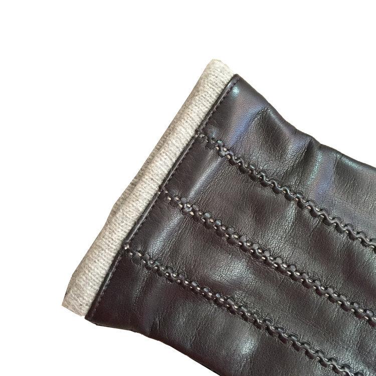 Mit Kaschmir gefütterte Lederhandschuhe für Herren-Dylan