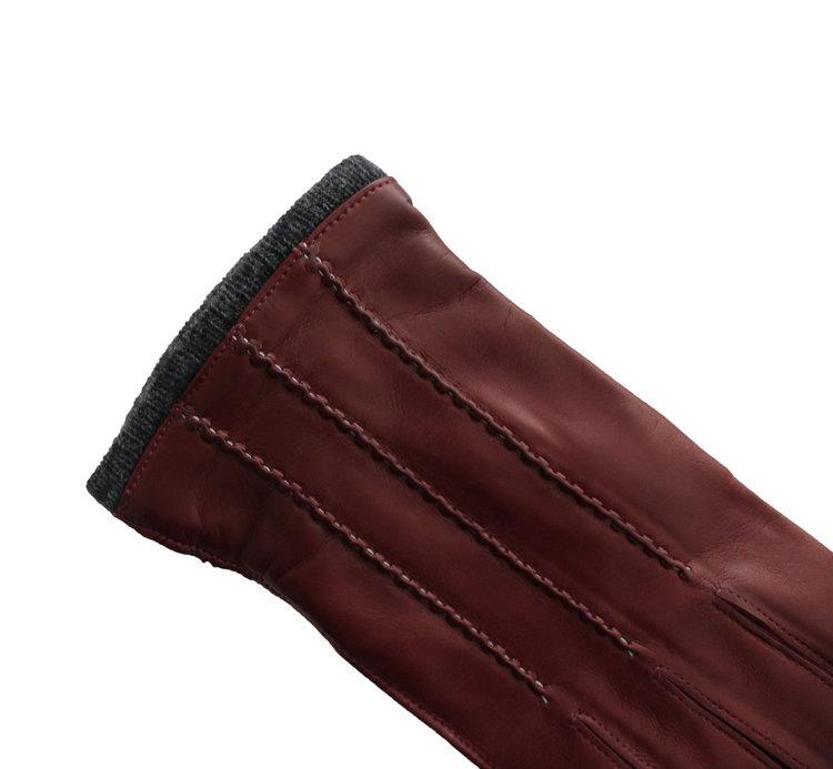 Mit Kaschmir gefütterte Lederhandschuhe für Herren-Dylan