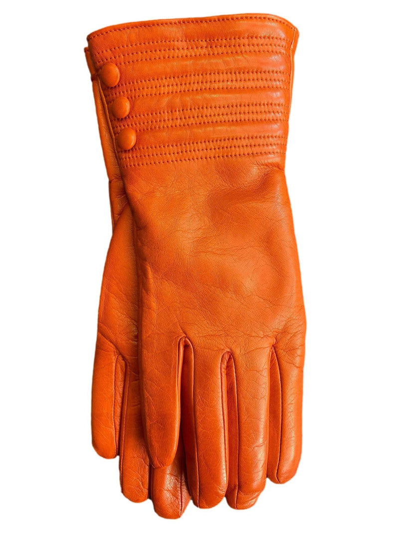 Mit Kaschmir gefütterte Lederhandschuhe für Damen mit Armband-Detail-Marianne