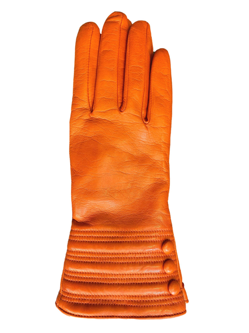 Mit Kaschmir gefütterte Lederhandschuhe für Damen mit Armband-Detail-Marianne