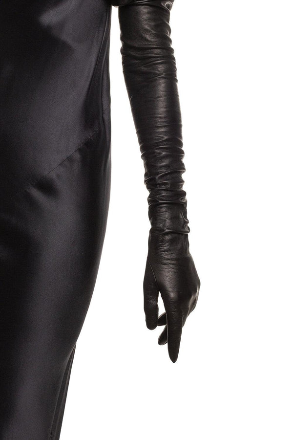 Opera Lange Lederhandschuhe für Damen-Montserrat 16BT