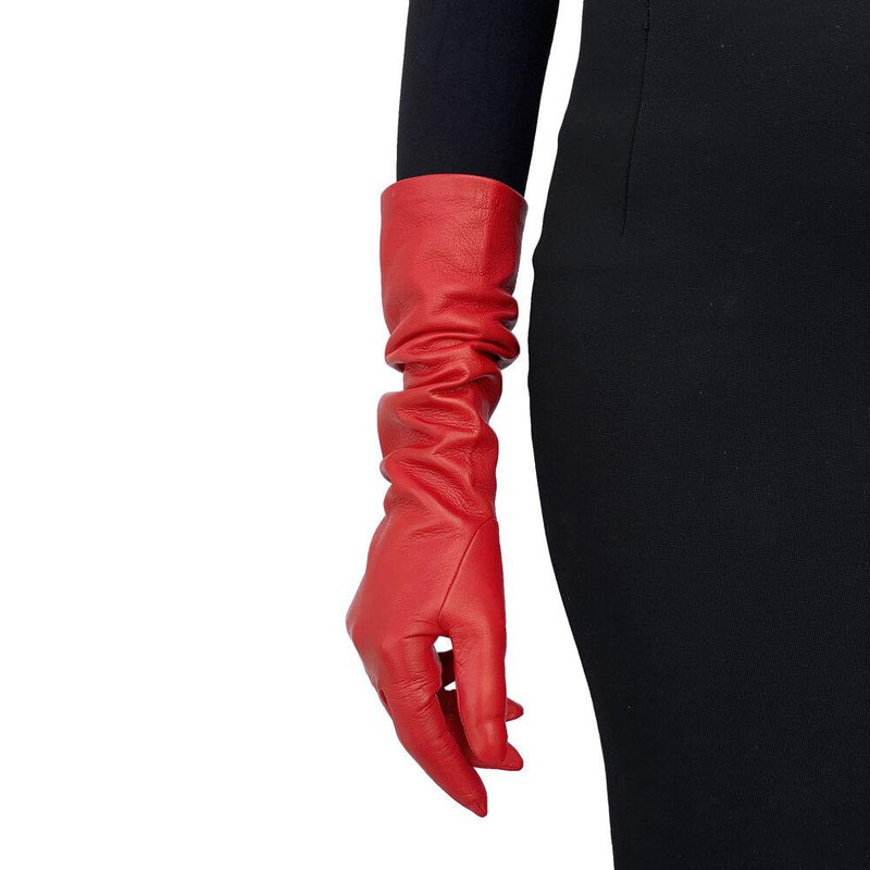 Halblange, ellbogenlange Lederhandschuhe für Damen-Montserrat 8BT
