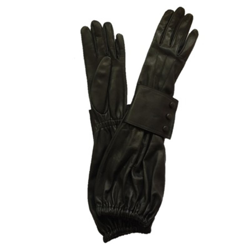 Klassische lange Lederhandschuhe für Damen – Belle Gauntlet