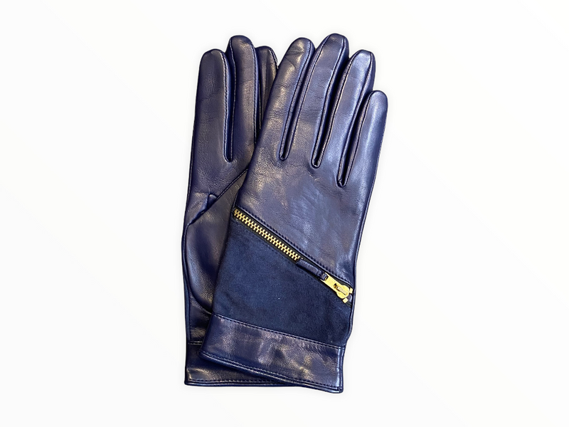 Damen-Swatch-Lederhandschuhe aus Wildleder mit Kaschmirfutter-Jacqueline 2