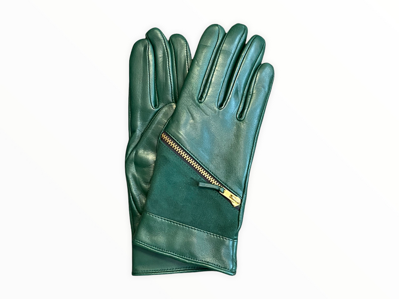Damen-Swatch-Lederhandschuhe aus Wildleder mit Kaschmirfutter-Jacqueline 2