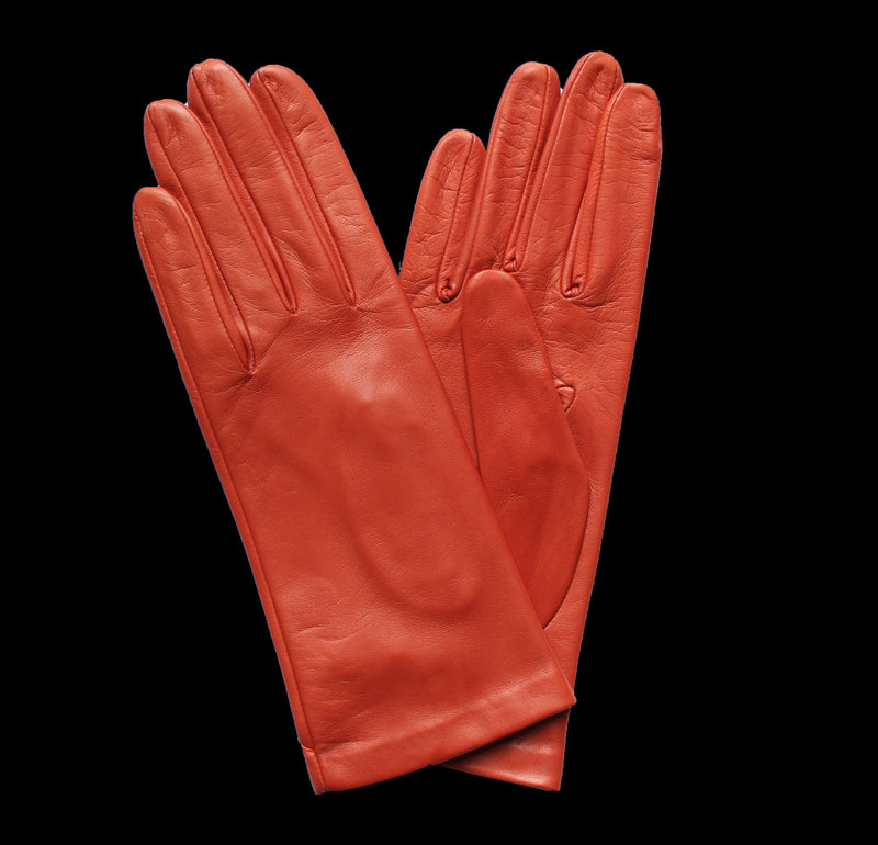Damen-Lederhandschuhe mit Seidenfutter-Rebecca