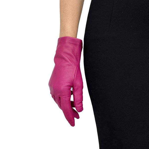Damen-Lederhandschuhe mit Seidenfutter-Rebecca