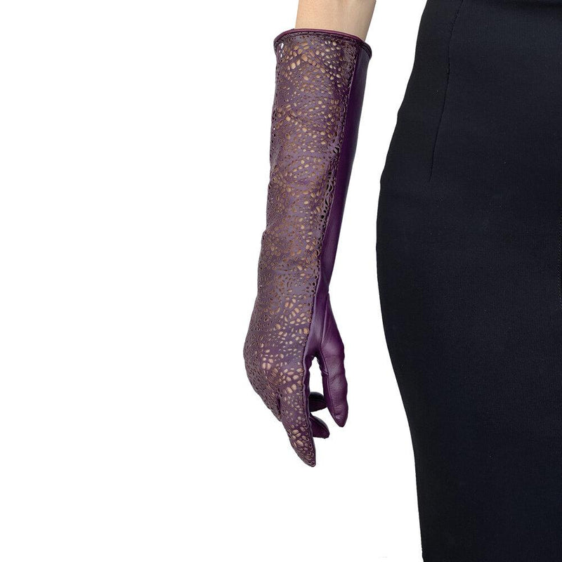 Opernhandschuhe aus langem Leder für Damen - Sienna 2