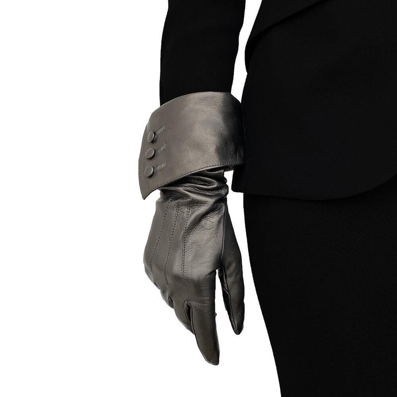 Klassische Damen-Lederhandschuhe mit Seidenfutter-Gwyneth