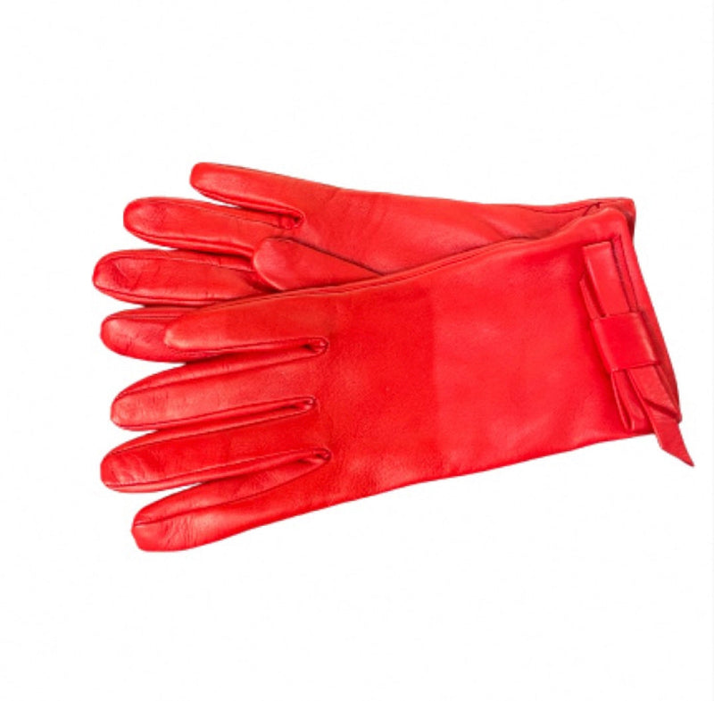 schleif handschuhe Schwarze Lederhandschuhe für Damen mit klassischer Schleife-Meryl – Paula Rowan