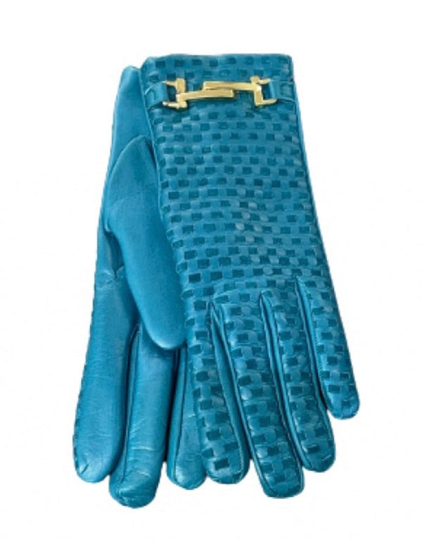 Damenhandschuhe aus geflochtenem Nappaleder-Hedi
