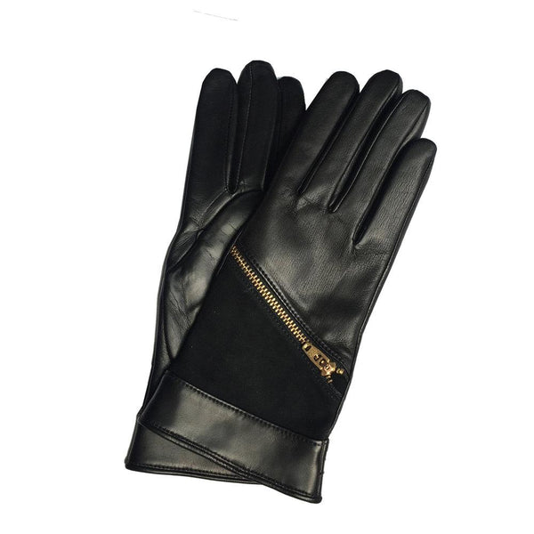 Damen-Swatch-Lederhandschuhe aus Wildleder mit Kaschmirfutter-Jacqueline 2