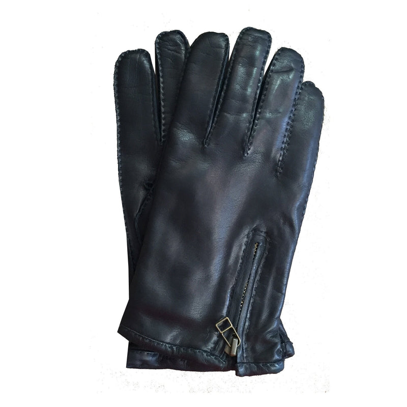 Klassische Lederhandschuhe mit Reißverschluss für Herren-Richard E