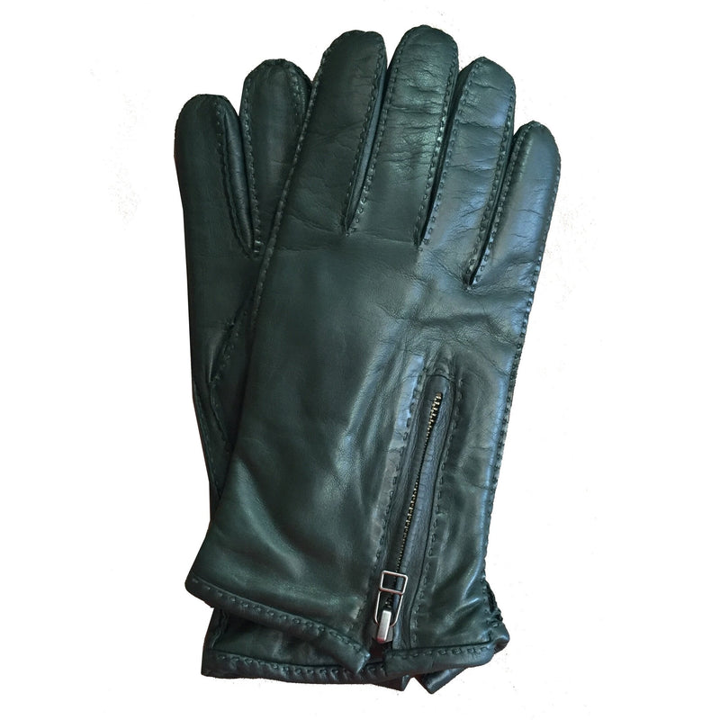 Klassische Lederhandschuhe mit Reißverschluss für Herren-Richard E