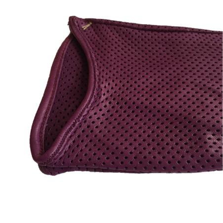 Sasha - Women's Unlined Perforated Leather Gloves