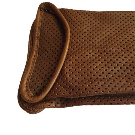 Sasha - Women's Unlined Perforated Leather Gloves
