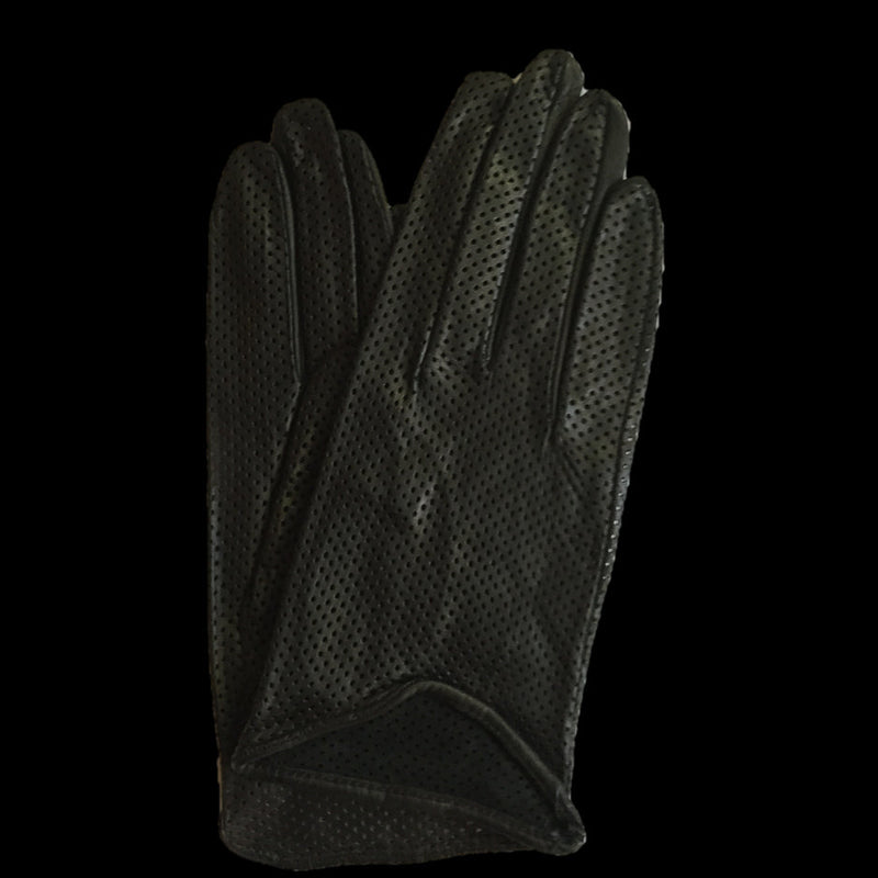 Sasha - Women's Unlined Perforated Leather Gloves