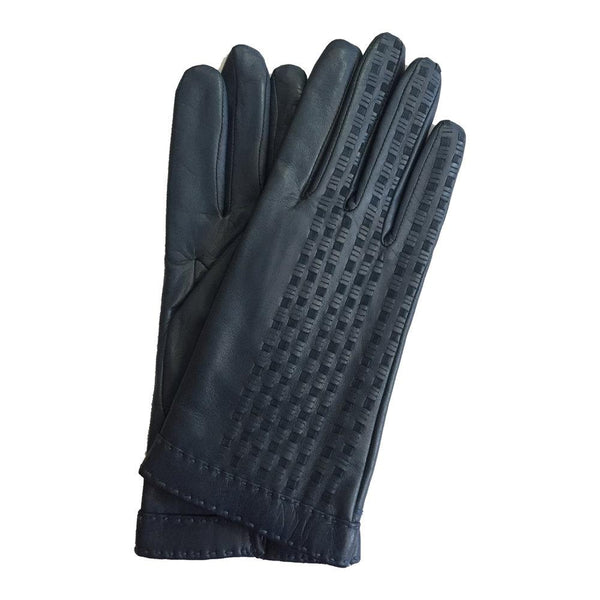 Damen-Lederhandschuhe mit Kaschmirfutter und gewebtem Wildleder-Detail-Sorcha