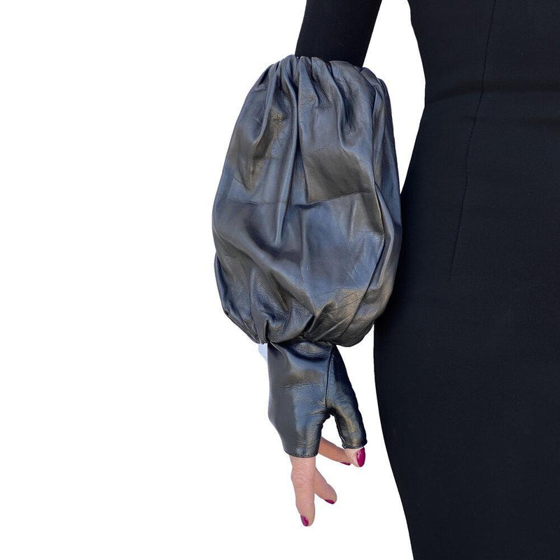 Fingerlose ellbogenlange Lederhandschuhe für Damen - Jessica Fergie